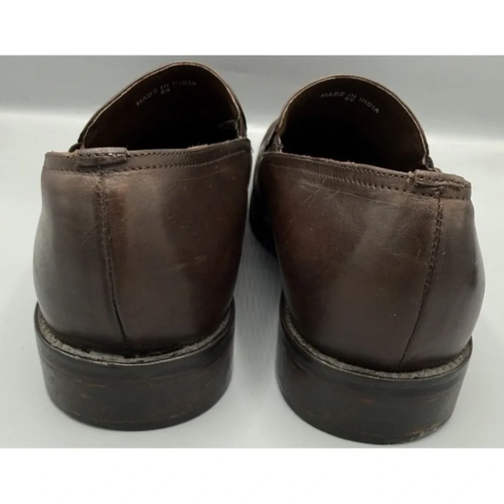 Banana Republic Men's Brown Leather Slip‎ On Loafer Size 12